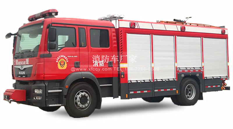 德國曼壓縮空氣泡沫消防車圖片
